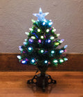 Christmas Tree Fibre Optic and LED Candle Lights - 60cm