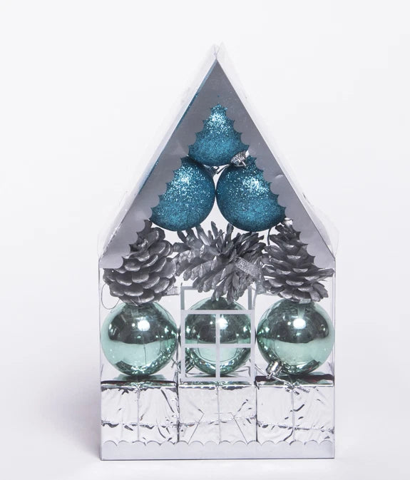 Mixed Ornaments in a Xmas Tree Package